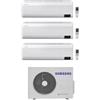 Samsung WINDFREE AVANT R32 Climatizzatore a parete trial split inverter Wi-Fi bianco - unità esterna 5.2 kW unità interne 7000+7000+12000 BTU