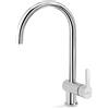 Newform - Ergo Miscelatore lavello con bocca tonda girevole - cromo cod. 65921.21.018