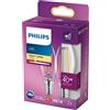 Philips Lighting Philips LED Lampadina LED Candela Filamento, 4.3W, attacco E14, Luce Bianca Calda