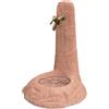 Fontana In Lavato Da Giardino Magma Rosa Completa Di Griglia E Rubinetto 48x52xH70 Cm