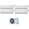 TOSHIBA NEW SEIYA CONDIZIONATORE QUADRI SPLIT 7000+12000+12000+15000 BTU INVERTER RAS-4M27U2AVG-E A++