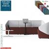 Elleci Office IKEBANA poltrone attesa 3 posti rivestimento pura Lana vergine e imbotiture ingnifugo Class 1IM