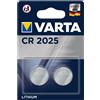 VARTA Batterie al litio a bottone VARTA CR2025 3V (2 pezzi)
