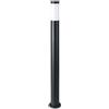 V-TAC PORTALAMPADA DA TERRA 1 X E27 ACCIAIO INOX NERO IP44 110 CM VT-838B-LED8594