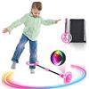 Beyond Dreams Palla da skipping lampeggiante lunghezza 60 cm per la forza del piede Jumping Ball con Flash LED ruota per bambini e adulti Palla per la caviglia 