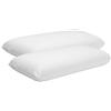 Pikolin Home - Pack 2 cuscini viscoelastici in fibra 40x90 cm Ipoallergenico, doppia copertura, alta fermezza, dormiente laterale