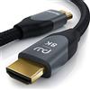 CSL-Computer CSL - Cavo HDMI 8k 2.1 1 metro - 8K @ 60Hz 4K @ 120Hz con DSC - HDMI 2.1 2.0a 2.0b - 3D - Ethernet ad alta velocità - HDTV - UHD II - Dynamic HDR-10+ - eARC - Variable Refresh Rate VRR - Dolby Vision