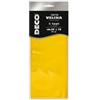 DECO Carta velina - 50 x 76 cm - 20 gr - giallo - Deco - busta 5 fogli (unità vendita 1 pz.)