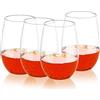 QHYK 4PCS Bicchieri Premium di bevande un vino, Reusable - infrangibile - BPA free di plastica, per feste, matrimoni, campeggio, pic-nic, Garden & esterna - 453ml
