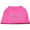 Mirage Pet Products Mirage Angel Heart - Camicia per cani con strass, taglia S, colore: Rosa brillante