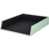 Rössler SOHO - Vassoio portadocumenti A4, formato A4, organizer da scrivania in carta, impilabile, organizer da ufficio, accessori da scrivania, 32 x 26 x 6 cm, 1 pezzo, colore: verde menta