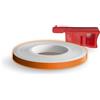 4R Quattroerre.it 10234 Wheel Stripes Strisce Rifrangenti per Cerchi Moto con Applicatore, Arancione, 5 mm x 6 mt