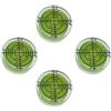 UMEI GFNT - Livella a bolla circolare, 32 mm, per treppiedi, fonografo, giradischi, ecc., confezione da 4 pezzi, colore: verde