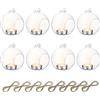 Nuptio 8 Pezzi 8cm Appeso Portacandela Vetro Globo Pianta Terrari Portacandele Luce tè Piante Grasse Muschio Fioriere Giardino Miniatura Decorazioni Natalizie Casa Giardino Interno Regali Fai Te