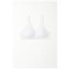 Tezenis Reggiseno Triangolo In Pizzo Riciclato Havana Donna Bianco
