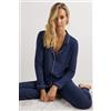Intimissimi Giacca Pigiama A Manica Lunga In Micromodal Blu