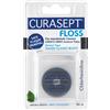 Curasept Floss - Filo Interdentale Nero Cerato con Clorexidina, 50m