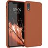 kwmobile Custodia Compatibile con Apple iPhone XR Cover - Back Case per Smartphone in Silicone TPU - Protezione Gommata - marrone cannella