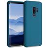 kwmobile Custodia Compatibile con Samsung Galaxy S9 Plus Cover - Back Case per Smartphone in Silicone TPU - Protezione Gommata - petrolio matt