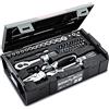 MATADOR Schraubwerkzeuge Matador 81452115 - Set di chiavi a bussola e punte da 1/4 con cricchetto, cassetta degli attrezzi da 61 pezzi