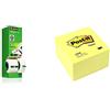Scotch Magic Type Nastro Adesivo 3M Trasparente Inscrivibile, Tradizionale, 8 Pezzi & Post-It Super Sticky Cubo Da 450 Foglietti Adesivi, 76 Mm X 76 Mm