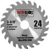 Saxton TCT8524T - Lama per sega circolare TCT, 85 mm x 24 T, compatibile con Worx Worxsaw Bosch, Makita Ryobi