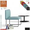 Elleci Office DOMINO poltrone attesa singola COMPONIBILE rivestimento tessuto KING-FLEX class 1 IM