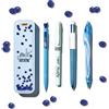 BIC My Summer Collection Blue Box - Set Cancelleria con Penna 4Colori Gel Azzurra Quick-Dry, Pennarello Indelebile Intensity, Portamine Matic - Idea Regalo