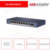 Hikvision DS-3E0510HP-E - DS-3E0510HP-E - HIKVISION - Switch di rete - 10 Porte Gigabit - Layer 2 - 2 Porte Hi-PoE - In metallo