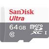 SanDisk Ultra microSDXC 64GB, up to 100MB/s, Class 10, UHS-I, Full HD video White/Grey