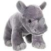 Wild Republic Cuddlekins Mini Rinoceronte, Peluche di Animali, 20 cm, Peluche per Neonati, Peluche per Regalo di Compleanno Imbottitura Realizzata Partendo da Bottiglie Riciclate