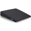 DYNMC you Cuscino Cuneo - Cuscino per Sedile Auto - Cuscino per Sedia Ufficio - Cuscino Auto sedile e Ufficio Antiscivolo - Auto Cuscini Perfetto per Sedie da Ufficio o per l'Auto (Nero)