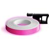 4R Quattroerre.it Wheel Stripes Strisce Fluorescenti per Cerchi Moto con Applicatore, Fuxia, 7 mm x 6 mt