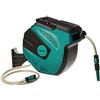 Amazon Basics Avvolgitubo automatico con flessibile, montaggio a parete, 15 m, Verde, Negro