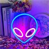 UExnkj-Y Luci al Neon Aliene Insegna al Neon Alieno Alimentazione a Batteria o USB Aliene Neon Per la Camera Natale Festa di Matrimonio Bar Decorazione per le Vacanze LED Aliene