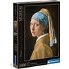 Clementoni Museum Collection, Girl With Pearl, E.V, Adulti 1000 Pezzi, Arte, Puzzle Quadri, Made in Italy, Multicolore, 39614