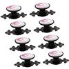 EBETA 10 x Maniglie e pomelli cassetti Manopola per mobili Manopola Armadio Manopole Manopole per porte Manopola per mobile, ceramica (nero-tulipano)