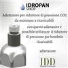 Adattatore per riduttore di pressione da monouso a ricaricabili modello SR