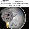Manometro CO2 di ricambio Ø50-Scala BAR e PSI-Fondo scala 250 BAR