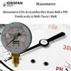 Manometro CO2 di ricambio Ø50-Scala BAR e PSI-Fondo scala 10 BAR-Tacca 7 BAR