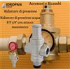 Riduttore di pressione acqua F/F 3/8 con attacco manometro