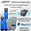 Addolcitore acqua doppio corpo Clack WS1CI 1 elettronico  (Rig.Volume-tempo) 200 litri resina (ds)