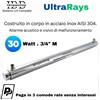 Debatterizzatore UV UltraRays 30W inox acqua potabile