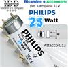 Lampada UV-C 25W T8 G13 450x26 mm Philips/Osram Ricambio