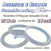 Accessorio e Ricambio o-ring UltraRays per lampada UV 25W.