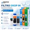 Set 3 Cartucce Filtro Acqua 9-3/4 Green Filter