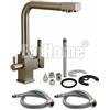 Rubinetto ForHome® 3 Vie Per Acqua Depurata Rubinetto Per Depuratore (colore: Nickel Spazzolato) 3026-NS (or)