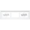 Deknudt Frames S66KC6-10.0X15.0 - Cornice portafoto a 3 vani, per Foto 10 x 15 cm in Formato Orizzontale, Colore: Bianco 57 x 19 x 2 cm
