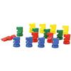 Jeujura -16 Petits Chevaux en Bois Giochi di abilità, Multicolore (J8984)