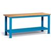 Fami Banco da lavoro in acciaio e piano in faggio portata 1000 Kg Dim. L.2000 x P.750 x H.880 FBG02M2000F0004